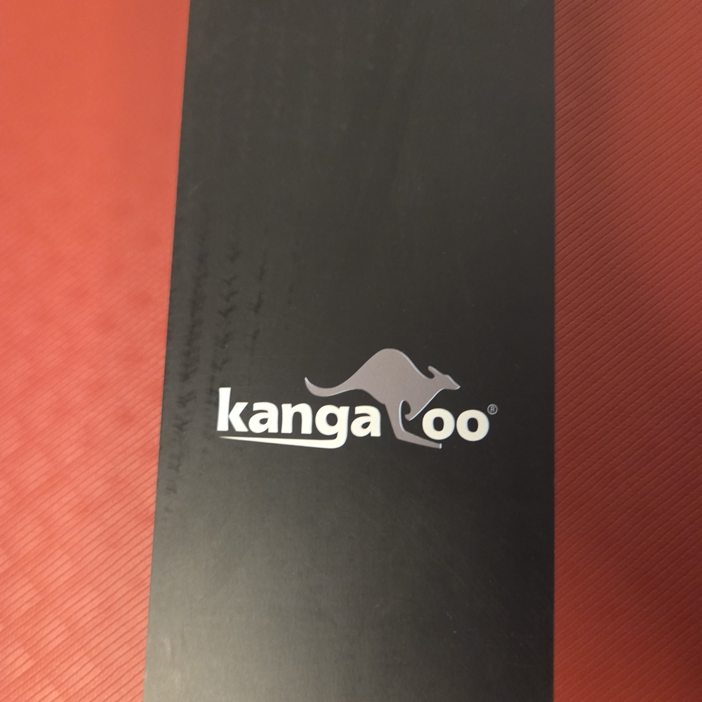 Kangaroo Branded Box with Silver Logo - Black